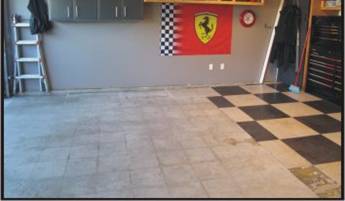 Garage Floor Before the Pro Garage Floor Covering.